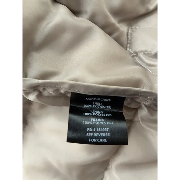 NEW! MENS NAVY YARD BEIGE QUILTED LIGHTWEIGHT JACKET. COLOR KHAKI SIZE X-LARGE - Picture 6 of 9